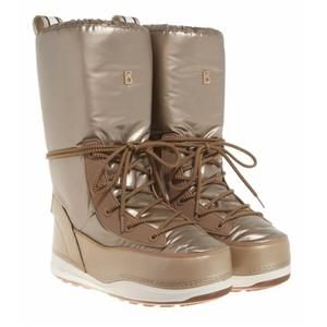 Bogner Les Arcs Gold and Tan Winter Boots